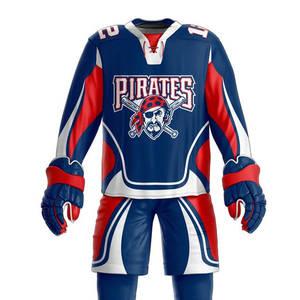 Uniforme de hockey sur glace fabriqué en usine, prix raisonnable, service OEM, faible MOQ, uniforme de hockey sur glace respirant - Product Image 4