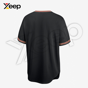 XEEP Customize Baseball Jersey XC-BBU-06 Short Sleeve Breathable Performance Athletic Fit Training <b>Game</b> Shirt Polyester - Product Image 2