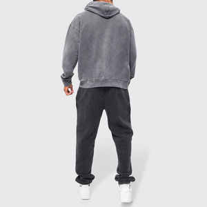 Sweat-shirts à capuche pour hommes en coton 100% écologique, effet délavé, légers et de haute qualité - Product Image 4