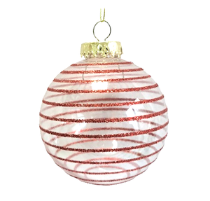 Boules suspendues de Noël argent or incassable clair 8CM matériau PET - Product Image 5