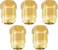 Conector de Plomería de Latón Forjado, Reductor de Calibre, Roscado Métrico Hembra/Macho, Resistente a la Corrosión, para Tuberías de Baja Presión