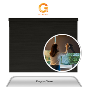 Persianas Enrollables Negras con Diseño de Madera, Modelo GB83056, 76x183cm, para Hogar y Oficina, OEM B2B, Mejor Proveedor, Garantía, Calidad Profesional, Superventas en Malasia - Product Image 3