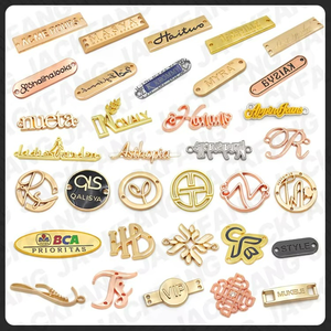 Custom Engraved Metal <b>Bag</b> <b>Tags</b> Zinc Alloy Name Plate Logo Label for Handbag Garment Accessories - Product Image 3