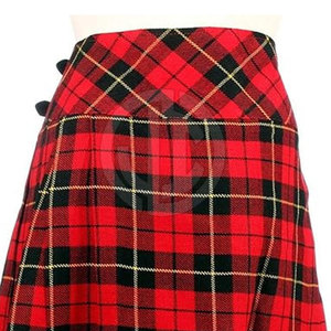 Durable Breathable Eco-Friendly Casual Tartan Kilt <b>Skirts</b> High Quality Knee-<b>Length</b> for Wear - Product Image 3
