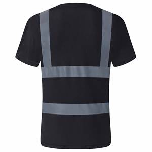 T-shirt de sécurité en polyester fabriqué en usine, classe 1 ANSI, haute visibilité, vêtements de travail de construction, vêtements réfléchissants, LED clignotante, imperméable - Product Image 3