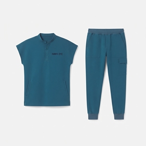 Ensemble d'uniformes médicaux pour hommes en coton doux et polyester pour le personnel hospitalier – Vêtements de travail pour le secteur de la santé en gros - Product Image 5