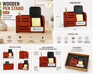 OfficePro Promotional Wooden Stand with Printing for Thanksgiving & Christmas - Product Image 2