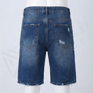 Pantalones Cortos de Mezclilla para Hombre, Estilo Hip Hop Urbano, Lavados, Desgastados, con Flecos, Holgados, de Alta Calidad, Moda Urbana - Product Image 2