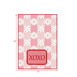 Serviette de cuisine au design magnifique pour la Saint-Valentin, design patchwork, avec logo personnalisé - Product Image 6