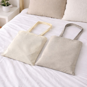 กระเป๋าผ้าแคนวาสออร์แกนิคแบบขายส่ง ขนาด 6 ออนซ์ 8 ออนซ์ |   ถุงช้อปปิ้งพิมพ์โลโก้แบบเปล่า ทนทาน ปิดด้วยซิปแบบรักษ์โลก - Product Image 1