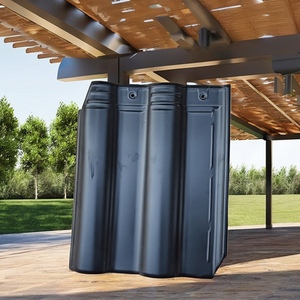 Teja de Cerámica Curva Esmaltada de Colores Duraderos a Precio de Fábrica, 300 x 400 mm, Varios Colores para Uso en Hoteles - Product Image 1