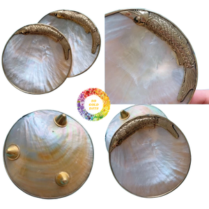 Assiettes de Luxe Écologiques en Nacre Naturelle Polie de Hanoï pour Servir du Caviar ou Décoration de Cuisine et Maison - Product Image 5