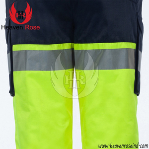 High Visibility Workwear <b>Trousers</b> Reflective Safety Cargo Pants with Holster Pockets Reinforced Knees EN ISO 20471 Wholesale - Product Image 3