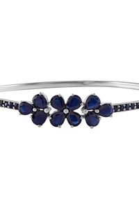กำไลข้อมือไพลินสีน้ำเงิน เงินแท้ 92.5 รุ่น KLSB-20371 - Product Image 4