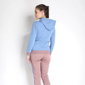 <b>Crop</b> Top <b>Zip</b> <b>up</b> Hoodies and Stacked Pants Set Custom Vintage Jogger Set Streetwear Two Piece Set Women Clothing Tracksuits - Product Image 3