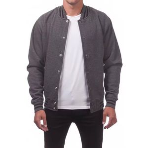Chaqueta Varsity de Satén de Alta Calidad para Hombre, Chaqueta de Lana y Satén a la Moda con Decoraciones de Botones, Todas las Tallas, Invierno - Product Image 1
