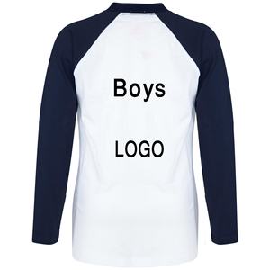 100% coton solide garçon T-Shirt haute qualité poids lourd manches longues conception unie Bangladesh fabricant grande taille Style vierge - Product Image 5