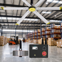 Kits de ventilateurs industriels centrifuges à entraînement direct haute efficacité VEICHI HVLS pour entrepôt