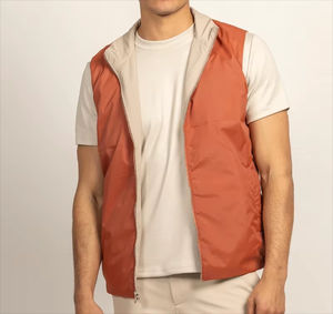 Gilet chauffant en polaire brodé avec logo pour homme, gilet de tir respirant en polaire sans manches avec poches zippées - Product Image 5