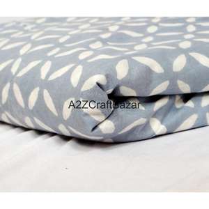 Tissu non tissé 100 % coton indien fait main Sanganeri à imprimé au bloc, écologique, respirant, séchage rapide, léger, pour robes - Vente en gros - Product Image 2