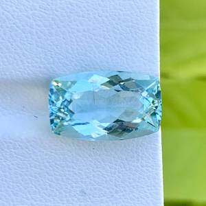 Aguamarina Natural, Corte Cojín, Gema Azul de Brasil, Aguamarina Suelta, Proveedor Mayorista de Piedras Preciosas - Product Image 1
