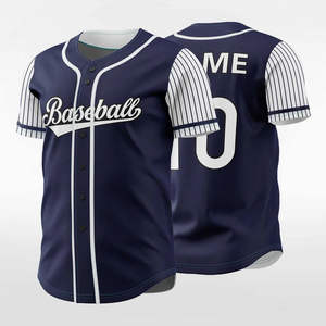Nueva Camiseta de Béisbol Sublimada de Poliéster para Hombre, Personalizada, de Color Sólido, con Logotipo Personalizado, Camiseta Deportiva - Product Image 2