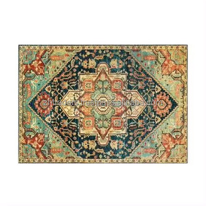 Tapis persan brodé de qualité export, en soie, lavable, fait main, personnalisable, de haute qualité, pour salon, bureau à domicile, motif floral - Product Image 6
