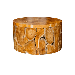 Mesa de Centro ARTERRA Premium de Raíz de Teca Rústica, Hecha a Mano por Artesanos, con Textura Natural de Teca, Mueble para Sala de Estar - Product Image 1