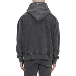 Sweats à capuche tendance pour hommes, effet délavé, avec détails stylés, parfaits pour les tenues de tous les jours et les styles de vie actifs. - Product Image 6