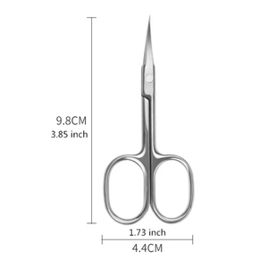 Ciseaux à cuticules courbés professionnels en acier inoxydable, ciseaux tranchants pour peaux mortes, ciseaux de manucure - Product Image 2
