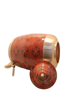 Premium Printed 08 Liter Pure Copper Water Dispenser /Matka Leak-Proof Tap Classic Design for Home Office Use Ayurvedic Health - Product Image 3