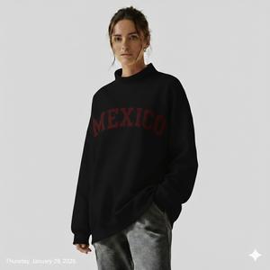 Sudadera Oversize de Cuello Alto para Mujer con Logotipo Personalizado, Ecológica, Antiarrugas, de Secado Rápido, Transpirable y Antipilling - Product Image 5