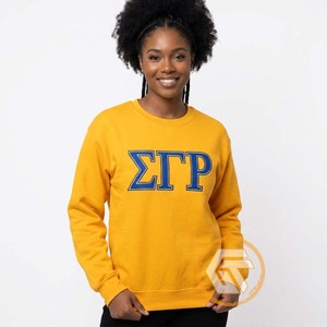 Sweat-shirt Femme Haute Qualité en Coton Molletonné Écologique 500g Sigma Gamma Rho, Broderie Frontale, Respirant, Couleur Unie, Automne Hiver - Product Image 2