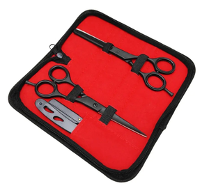 Ciseaux à cheveux en acier inoxydable de haute qualité, taille personnalisée, ciseaux de barbier, ciseaux à effiler, ensemble d'outils de coupe de cheveux - Product Image 2