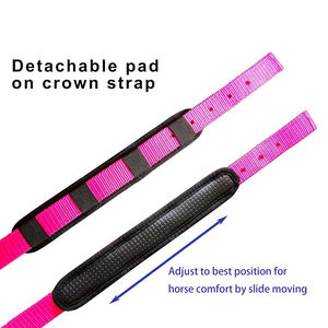 Licol en cuir de polo argentin traditionnel de qualité supérieure, cousu main, avec fil ciré et ferrures en laiton robustes réglables - Product Image 4