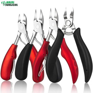 Coupe-ongles professionnel pour doigts et orteils, poignée ABS, acier inoxydable épais, ensemble d'instruments manuels certifié CE - Product Image 2