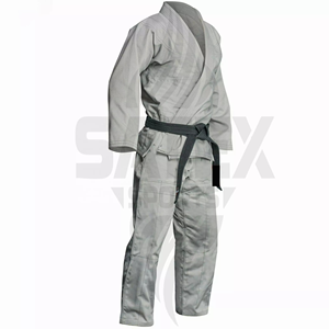 ชุดยูนิฟอร์มคาราเต้แบบยูนิเซ็กซ์ ผ้าโพลีเอสเตอร์/คอตตอน ระบายอากาศ แห้งเร็ว สำหรับศิลปะการต่อสู้ พร้อมบริการ OEM ปรับแต่งสีและโลโก้ได้ - Product Image 2