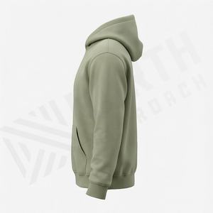 Sweat à capuche oversize en molleton pour homme, collection automne, personnalisable, respirant, 100 % imprimé, avec logo de marque, style streetwear doux - Product Image 3