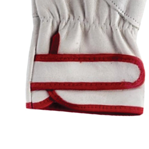HOLY SIGNS INTERNATIONAL Sheep Grain Leather Anti-Vibration Smooth Safety <b>Driver</b> Work <b>Gloves</b> Strap EN420 Certified Breathable - Product Image 6