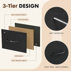 8-Drawer Fabric Dresser <b>Storage</b> Tower <b>Clothes</b> Organizer for Bedroom Entryway Living Room TV Stand Wardrobe - Product Image 5