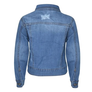 Veste en jean délavé pour homme, boutonnée, coupe slim, style streetwear décontracté - Product Image 5