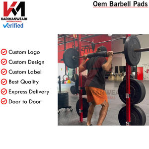 Almohadilla de espuma ajustable con velcro para barra, para sentadillas, empujes de cadera, levantamiento de pesas en gimnasio, para cuello y hombros - Product Image 5