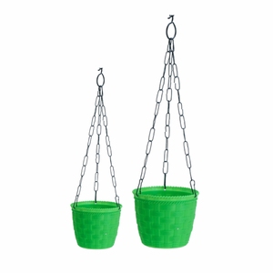 Pot de fleurs suspendu en plastique en forme de feuille pour balcon, jardin, décoration intérieure et extérieure - Product Image 1