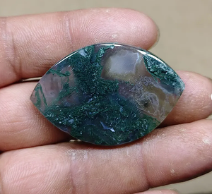Natural <b>Moss</b> Agate Loose Gemstone Marquise Cut Quartz Cabochon <b>Green</b> Pattern for Jewelry Making Gift - Product Image 2