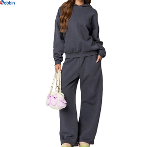 Conjunto Deportivo de Invierno Personalizado con Logotipo para Mujer, Sudadera con Estampado de Lazo y Pantalones Deportivos, Ropa Casual de Calle, Ropa Deportiva Informal - Product Image 2