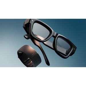Best Deal_Rayy-Bann Display & Neural Band | AI glasses with in-lens display - Shiny <b>frame</b>, <b>large</b> - band size - Product Image 3