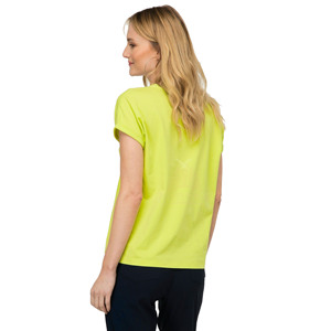 Camiseta de Verano para Mujer, Cuello en V, Manga Corta, Transpirable, Estampado Digital, Corte Ajustado, 100% Algodón Orgánico, Estilo Casual, Desgastada, para Chicas Modernas - Product Image 2