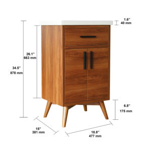 Petit miroir de meuble de toilette de salle de bain haut de gamme de style moderne et élégant de JY Furniture entièrement assemblé pour une utilisation à l'hôtel en MDF - Product Image 4