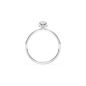 REYES Exquisite IGI Certified HPHT CVD Lab Grown Diamond Hidden Halo Engagement Ring in 14K 18K Solid Gold Women Fine Jewelry - Product Image 5