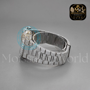 Luxury Women's Rectangle Gemstones Sapphire Crystal 3BAR Water Resistant Watch Stainless Steel Silicone Band For <b>Special</b> Events - Product Image 2